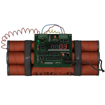Time Bomb Countdown Explosive Device