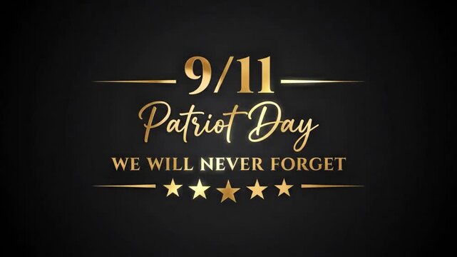 9/11 Patriot Day Never Forget Memorial Tribute US History Design HD 4k