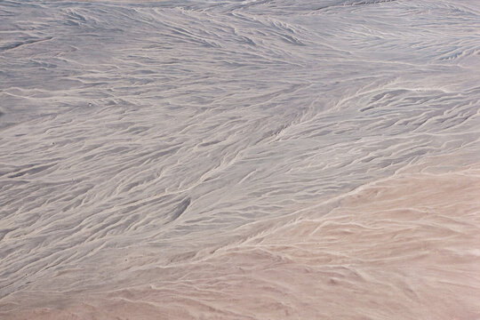Abstract wind-carved sand texture in Atacama Desert