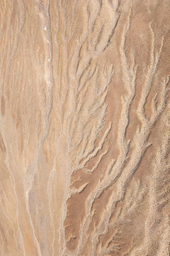 Abstract aerial texture of Atacama Desert sand formations
