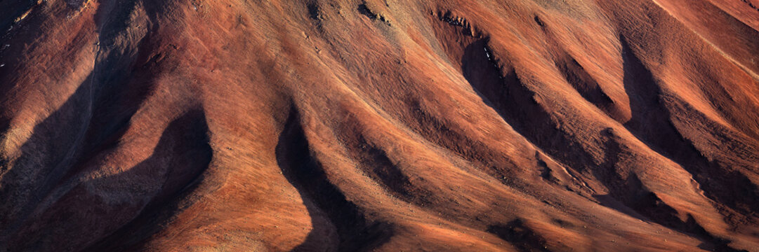 Aerial desert patterns in Eduardo Avaroa Reserve, Bolivia
