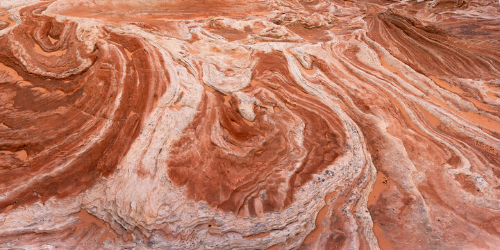 Abstract desert patterns in sandstone at Yant Flat, Utah