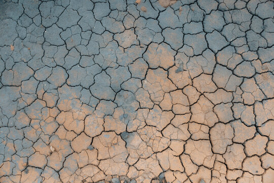 Cracked Geothermal Mud Texture