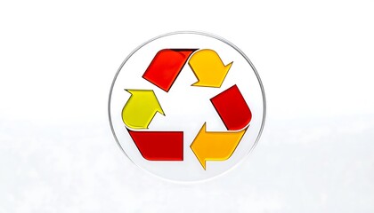 Fototapeta premium Colorful geometric pie chart circle graphic.