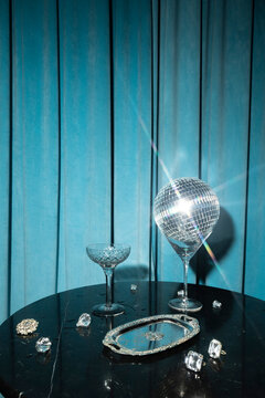 Cheers in blue