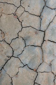 Cracked Geothermal Ground Texture