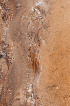Colorful Geothermal Mineral Texture