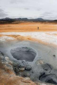 Boiling Mud Pool at Hverir Iceland