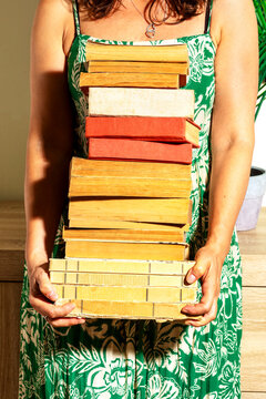 Pile of old books