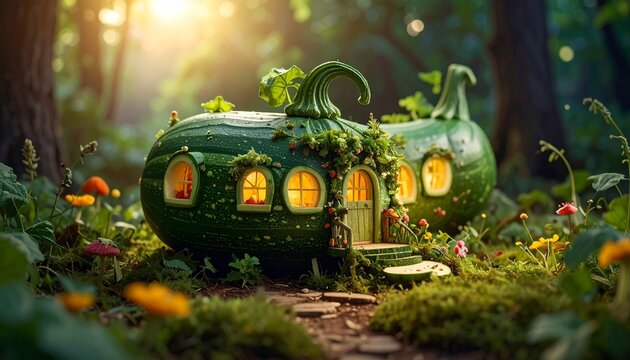 fairytale green cottage
