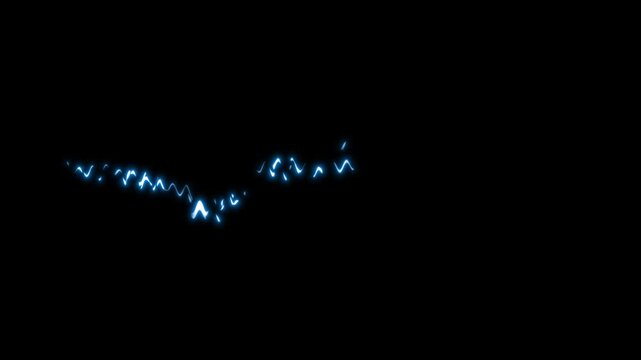 Electric lightning, bolt strikes, lightning storm on black screen alpha background,blue lightning bolt, Strong thunder lightning animated overlay,Powerful lightning striking ,4k video