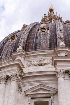 St. Peter's Basilica dome architecture in Vatican City