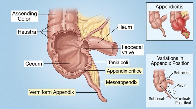 Appendix of a human body
