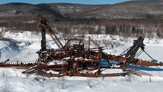 Chatanika Alaska Gold Dredge Skeleton