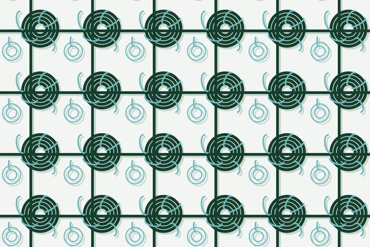 Seamless dark green pattern of leaves