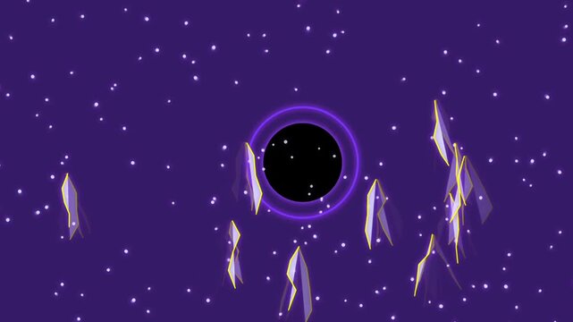 Lightning absorbed by black hole