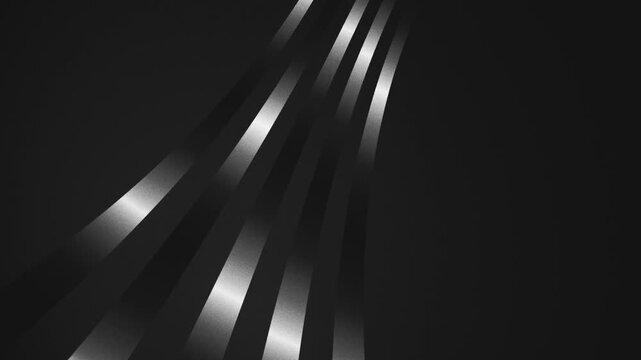 Stylish minimalist background animation with shiny metallic gradient trails streaming upwards. This sleek animation with smooth flowing curves and subtle gradient lighting is full HD and a loop.