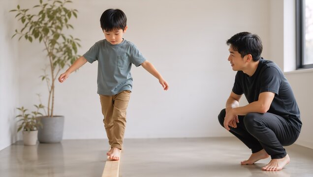 Children expressing sensory sensitivity and emotional differences at home. Concept of autism spectrum disorder, attention deficit hyperactivity disorder, and developmental support.