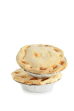 stack of frozen meat pies