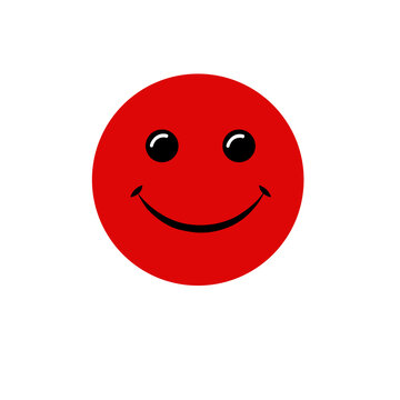 smiley face on white background
