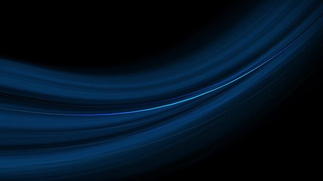 High speed blue line abstract technology background digital fiber hi tech concept. speed light line motion blur on dark background, data transfer simulation. 4k motion video.