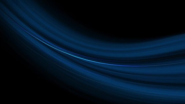 High speed blue line abstract technology background digital fiber hi tech concept. speed light line motion blur on dark background, data transfer simulation. 4k motion video.
