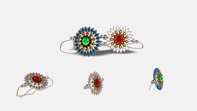 Raksha Bandhan Rakhi Rotating Transparent Loop