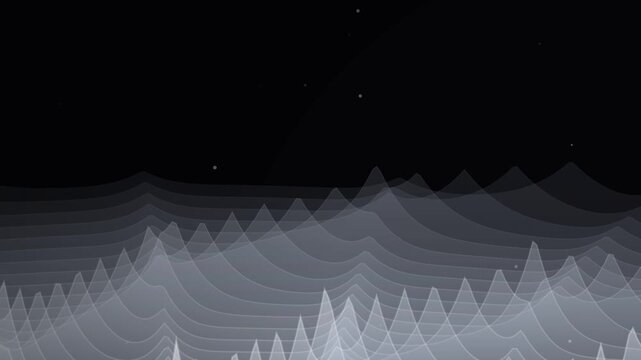 Abstract Monolithic Ridge Waveform Loop Seamless Loop with 