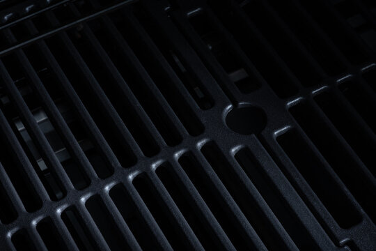 Close Up of Cast Iron Barbecue Grill Grate