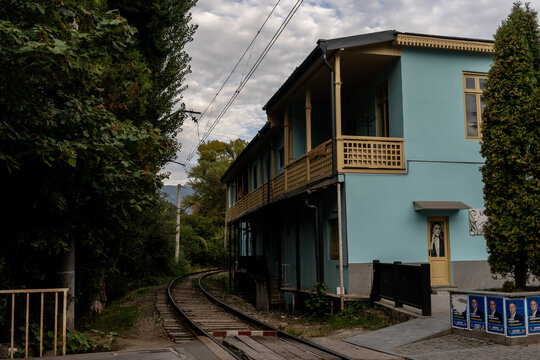 View with the bulding in borjomi