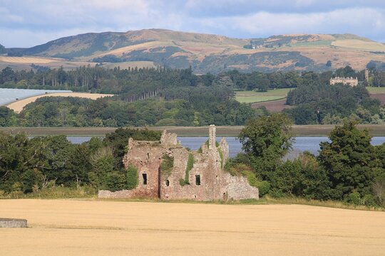 The Firth of Tay and Ballinbriech Castle, Fife.