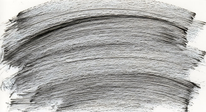 Abstract brushstroke composition with dynamic curved lines and shading effects