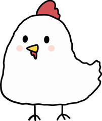 Cute Zodiac Rooster Mascot Vector Illustration © 유정 손