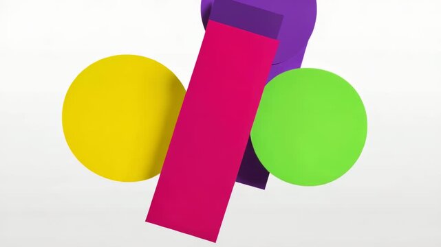 abstract geometric shapes morphing animation sequence