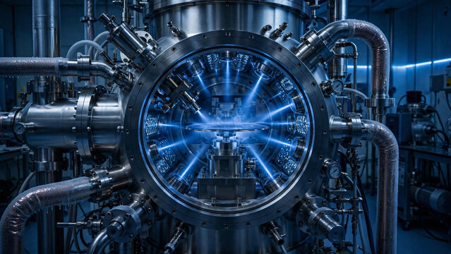 Molecular beam epitaxy quantum material wafer deposition, Blue plasma molecular beam epitaxy atomic layers, Vacuum deposition atomically perfect layers MBE