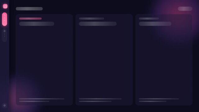 Purple Admin Dashboard Sidebar Collapsing on Dark Background