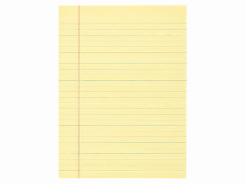 Yellow Legal Pad Paper Texture - Ruled Notepad Background with Blue Lines