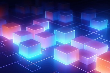 Obraz premium Neon light backgrounds abstract.