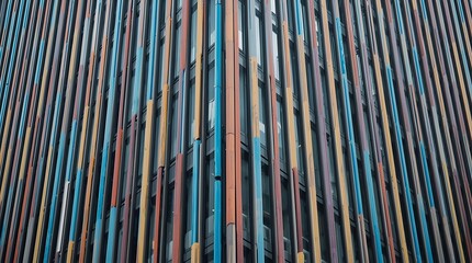 Obraz premium Colorful Vertical Lines Forming a Striking Abstract Background.