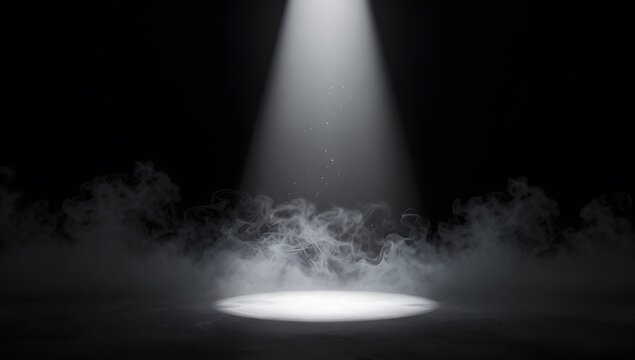 Fog Light Shaft Beam Landscape Concept Illustration