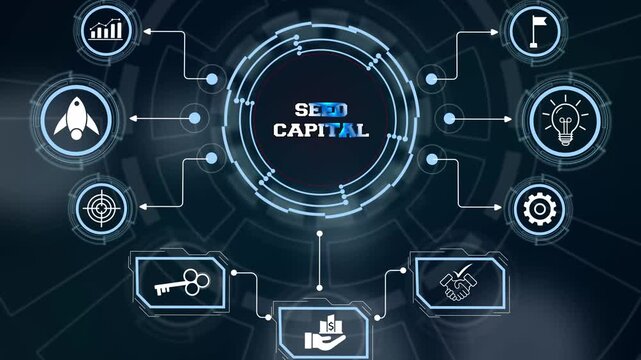 Managing Seed capital allocation and angel investor financing rounds via a digital financial control console