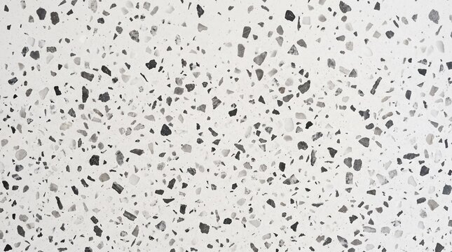 Close up of speckled white and gray granite stone texture for background use