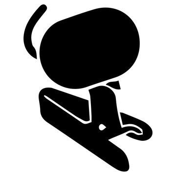 lavalier clip on microphone Glpyh Icon