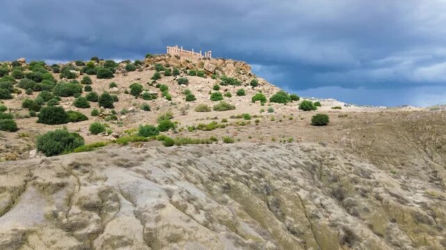 Agrigento valley with ancient greek ruins, Sicily island, Italy