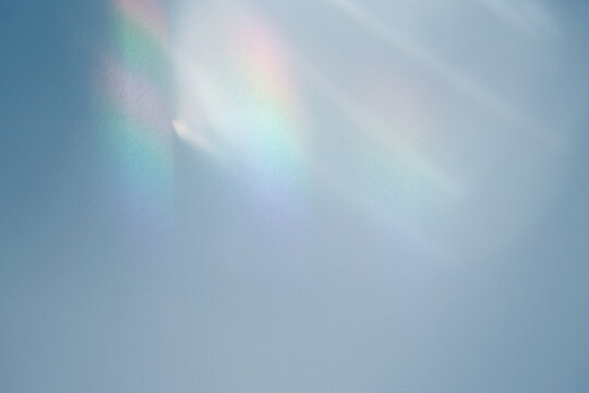 Smoke Soft focus blur grain texture wall with prism refraction. Light and shadow abstract gradient rays gray neutral background.