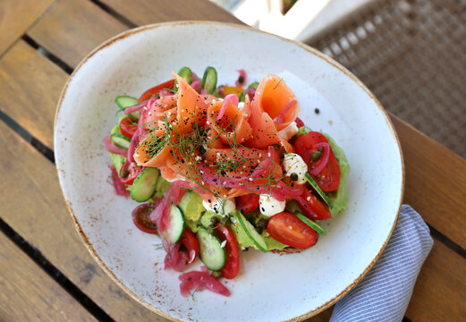 smoked salmon dish