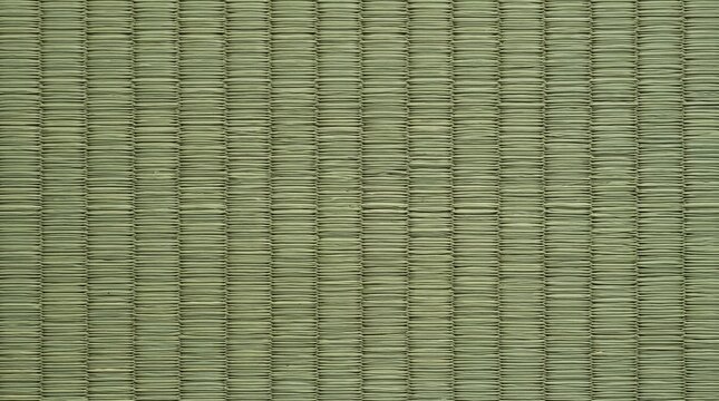 Green Japanese Tatami Mat Texture Background