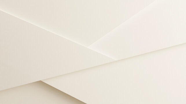 Minimalist White Paper Layers Abstract Background
