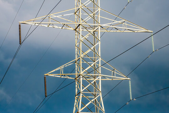 High voltage electricity transmission on the Power grid and energy infrastructure