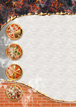 pizza menu right to left language writing